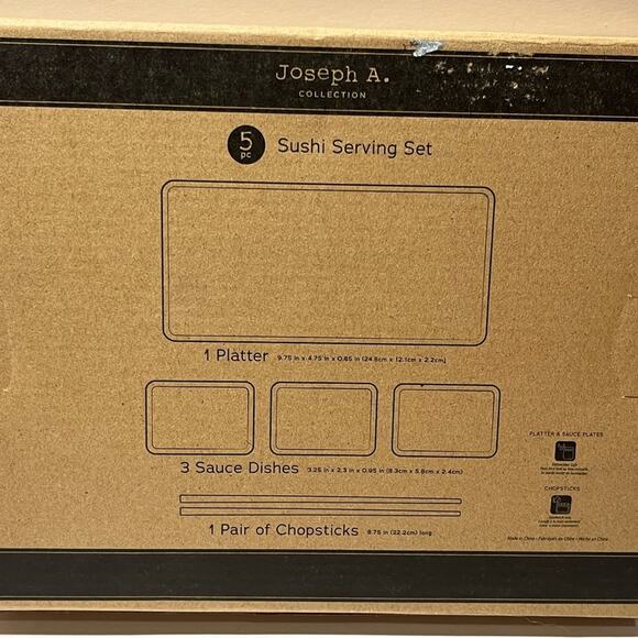 Joseph A. Collection sushi serving set NWT - Picture 3 of 7
